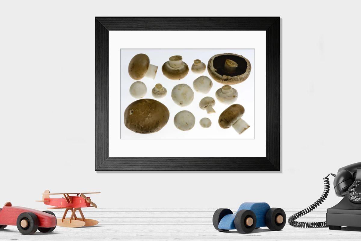 Shown hanging in a room: Modern 14"x12" (36x31cm)