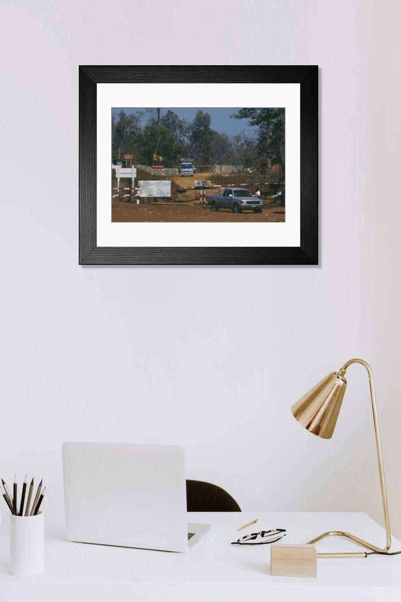 Shown hanging in a room: Modern 14"x12" (36x31cm)