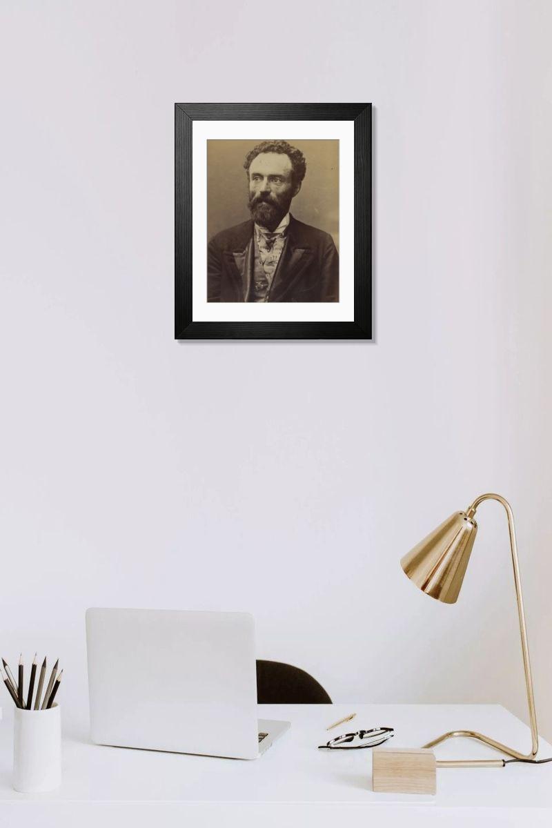 Shown hanging in a room: Modern 14"x12" (36x31cm)