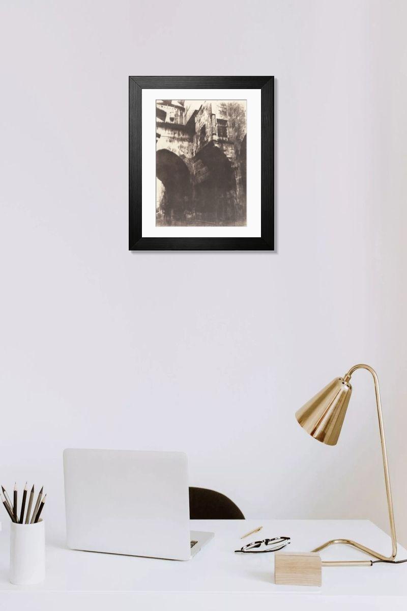Shown hanging in a room: Modern 14"x12" (36x31cm)