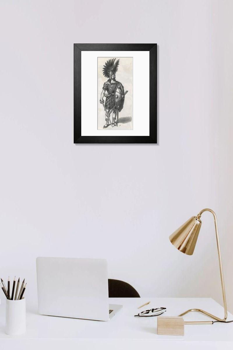 Shown hanging in a room: Modern 14"x12" (36x31cm)