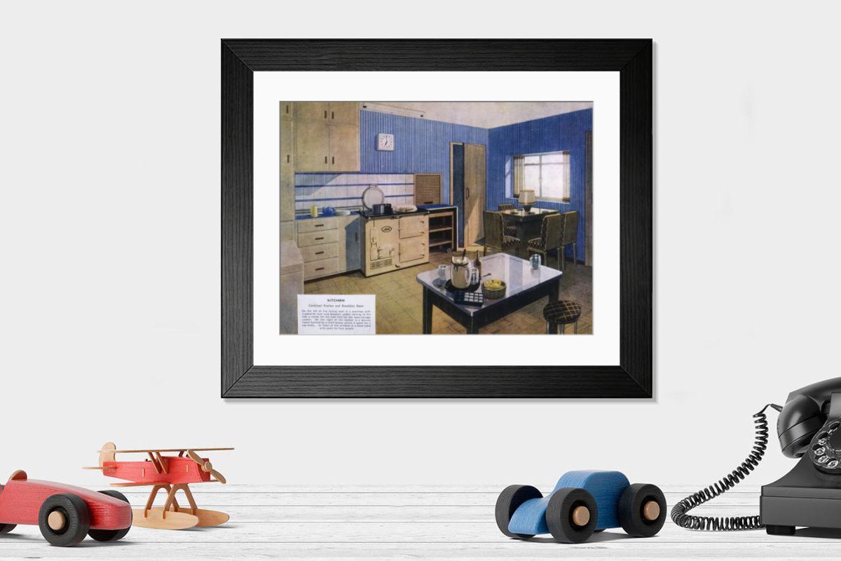Shown hanging in a room: Modern 14"x12" (36x31cm)