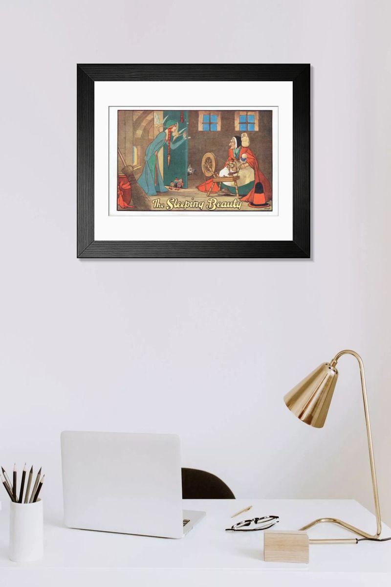 Shown hanging in a room: Modern 14"x12" (36x31cm)