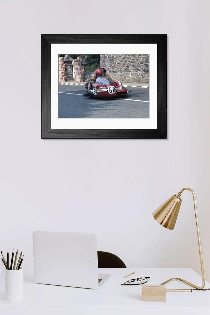 1978 Sidecar TT Print - Parker Suzuki. Art Prints, Posters