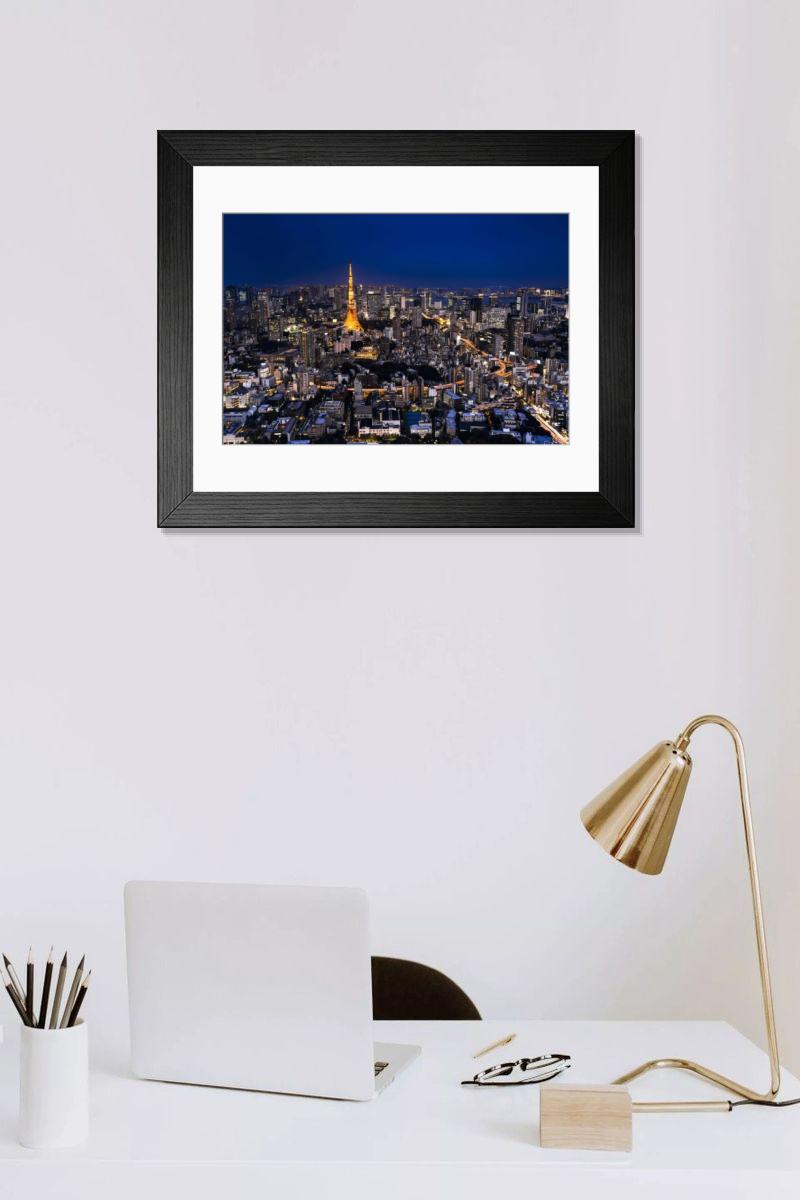 Shown hanging in a room: Modern 14"x12" (36x31cm)
