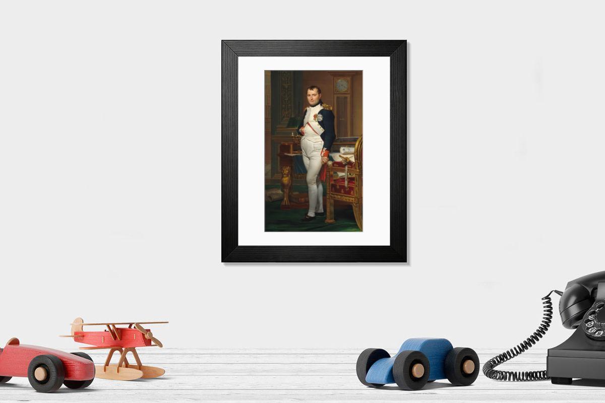 Shown hanging in a room: Modern 14"x12" (36x31cm)