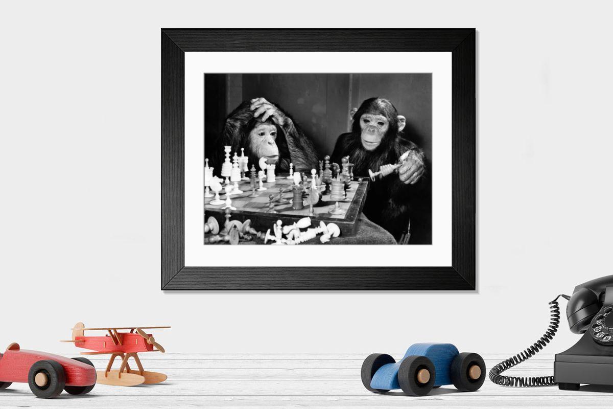Shown hanging in a room: Modern 14"x12" (36x31cm)