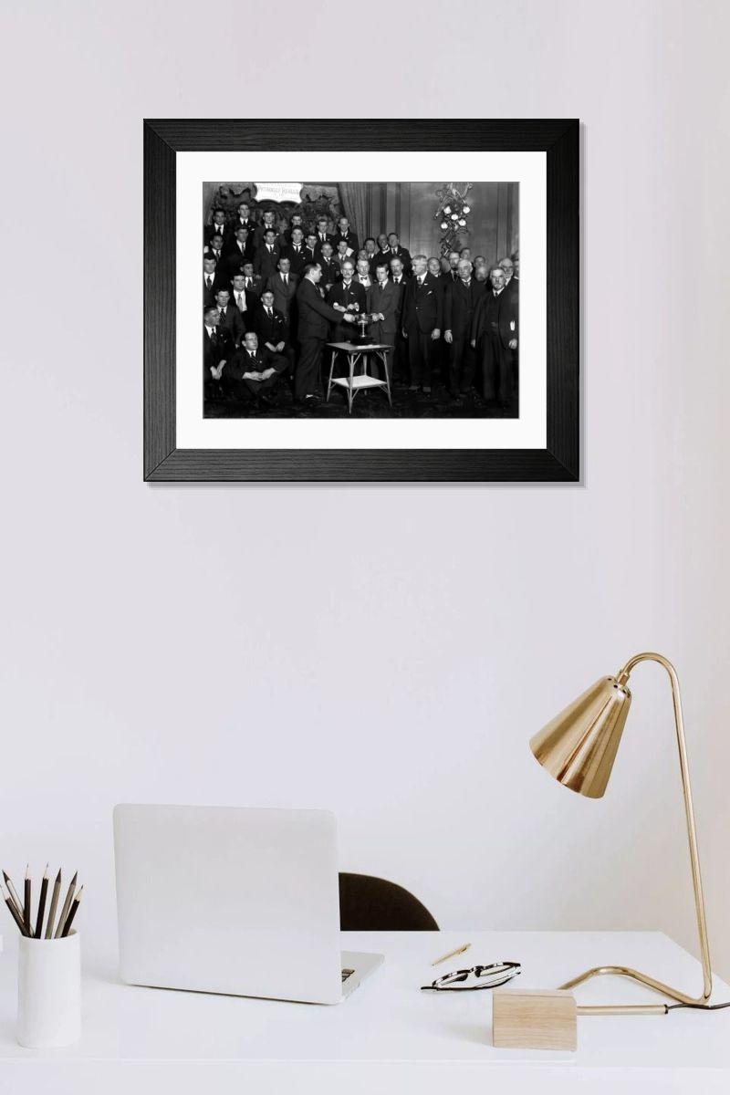 Shown hanging in a room: Modern 14"x12" (36x31cm)