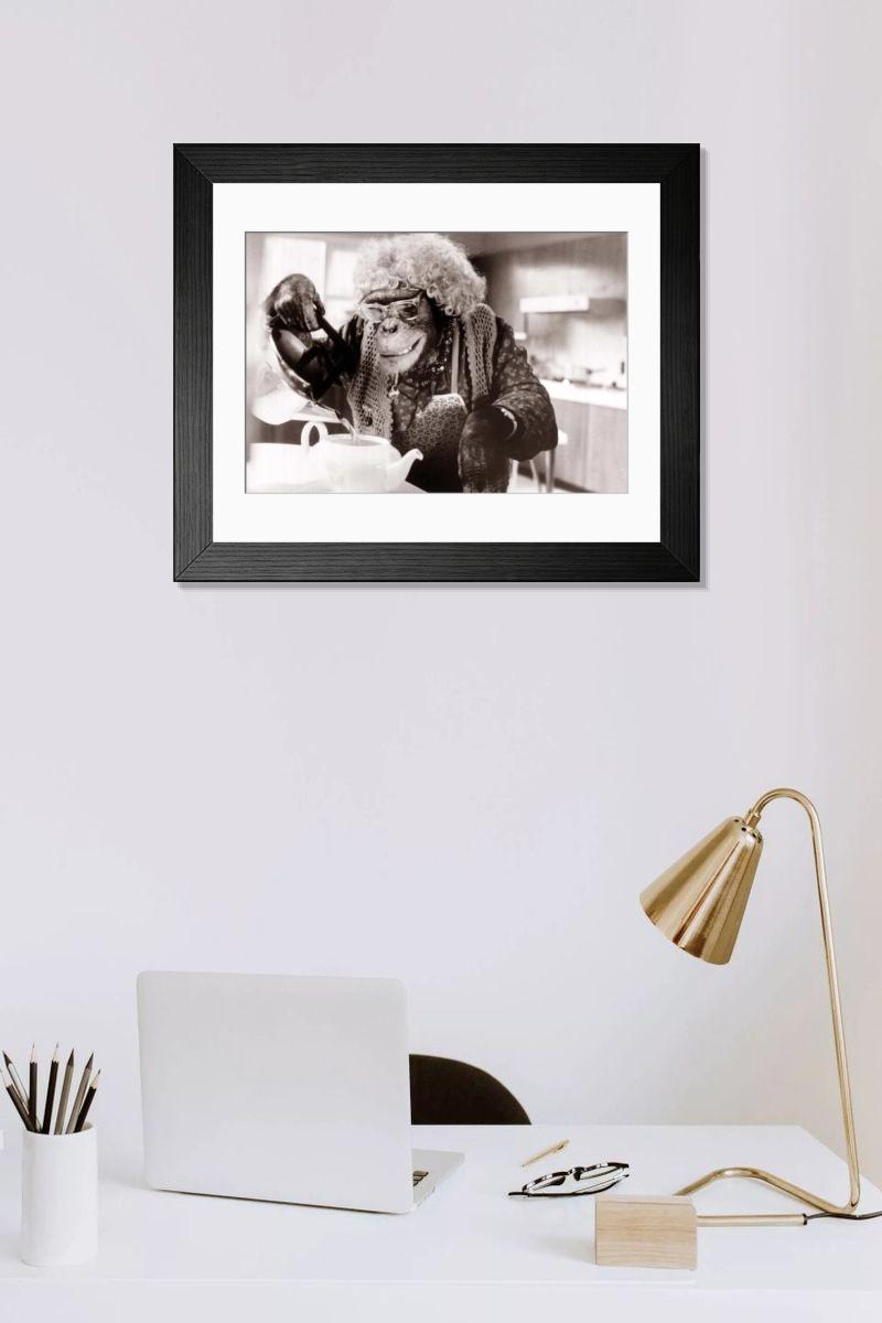 Shown hanging in a room: Modern 14"x12" (36x31cm)