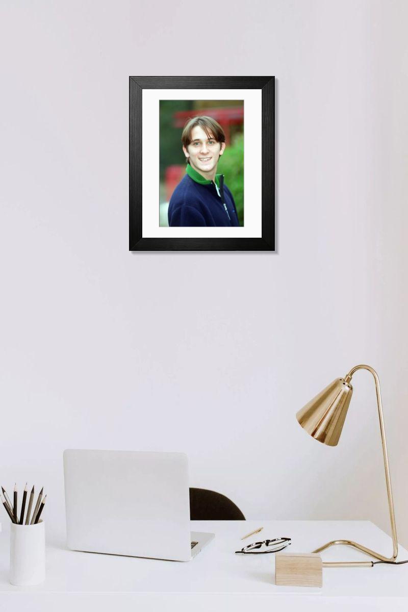 Shown hanging in a room: Modern 14"x12" (36x31cm)