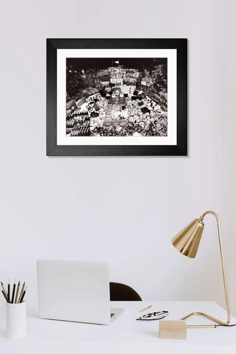 Shown hanging in a room: Modern 14"x12" (36x31cm)