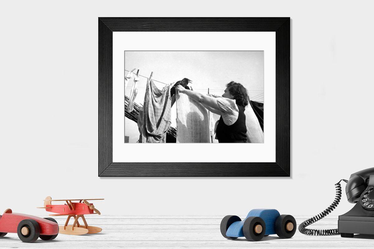 Shown hanging in a room: Modern 14"x12" (36x31cm)