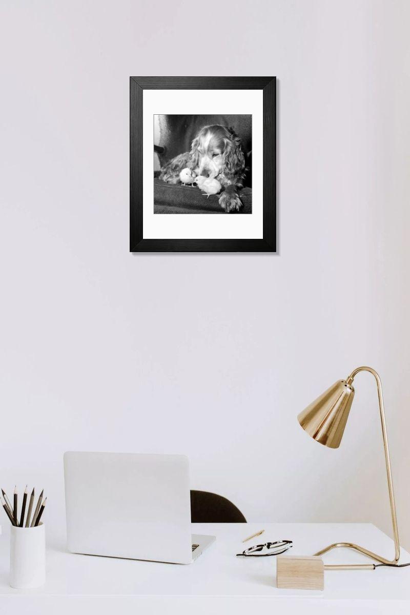 Shown hanging in a room: Modern 14"x12" (36x31cm)
