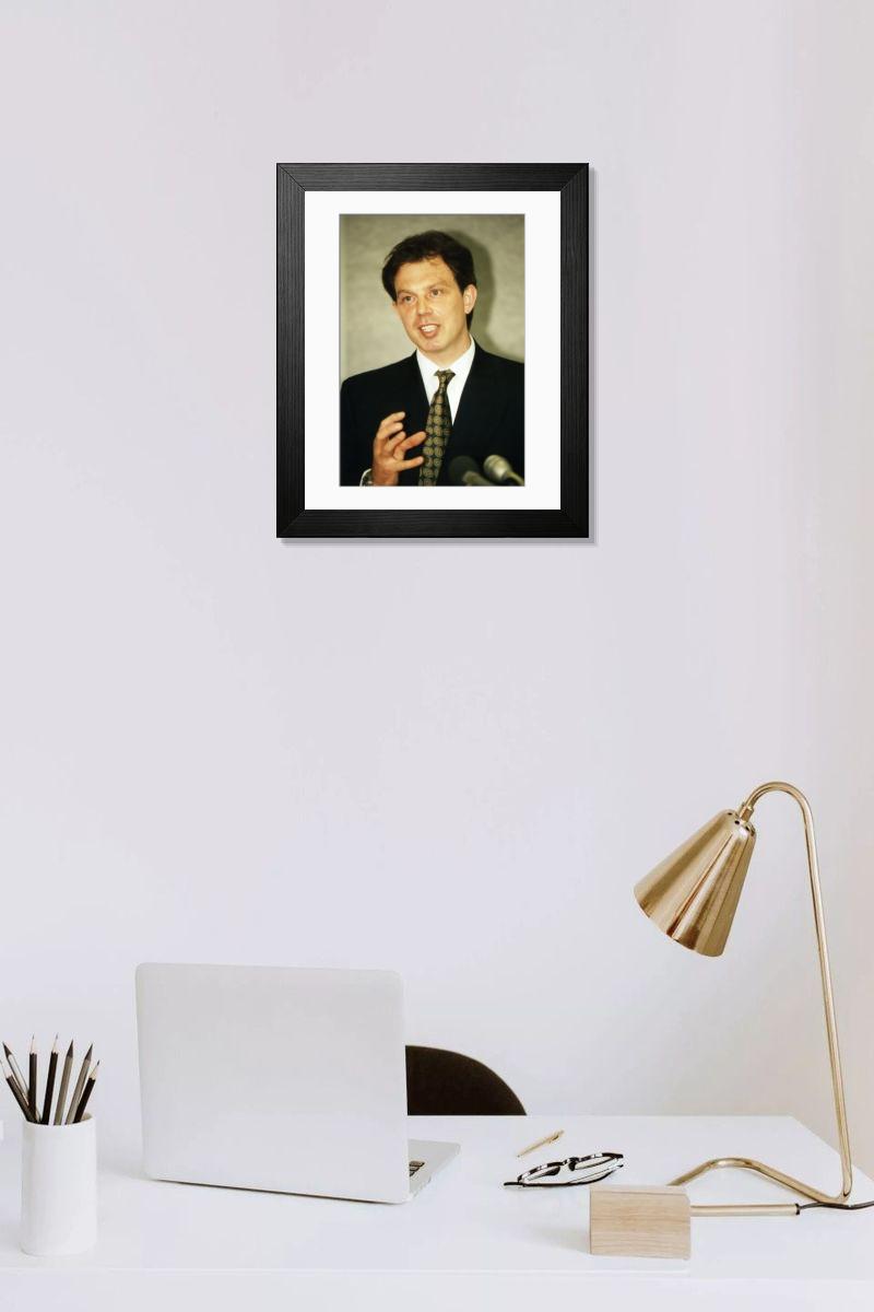 Shown hanging in a room: Modern 14"x12" (36x31cm)