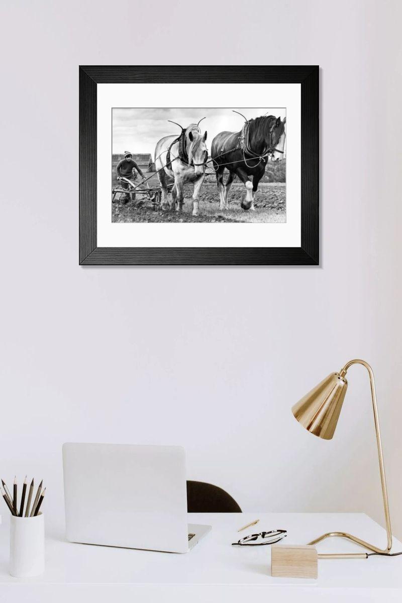 Shown hanging in a room: Modern 14"x12" (36x31cm)