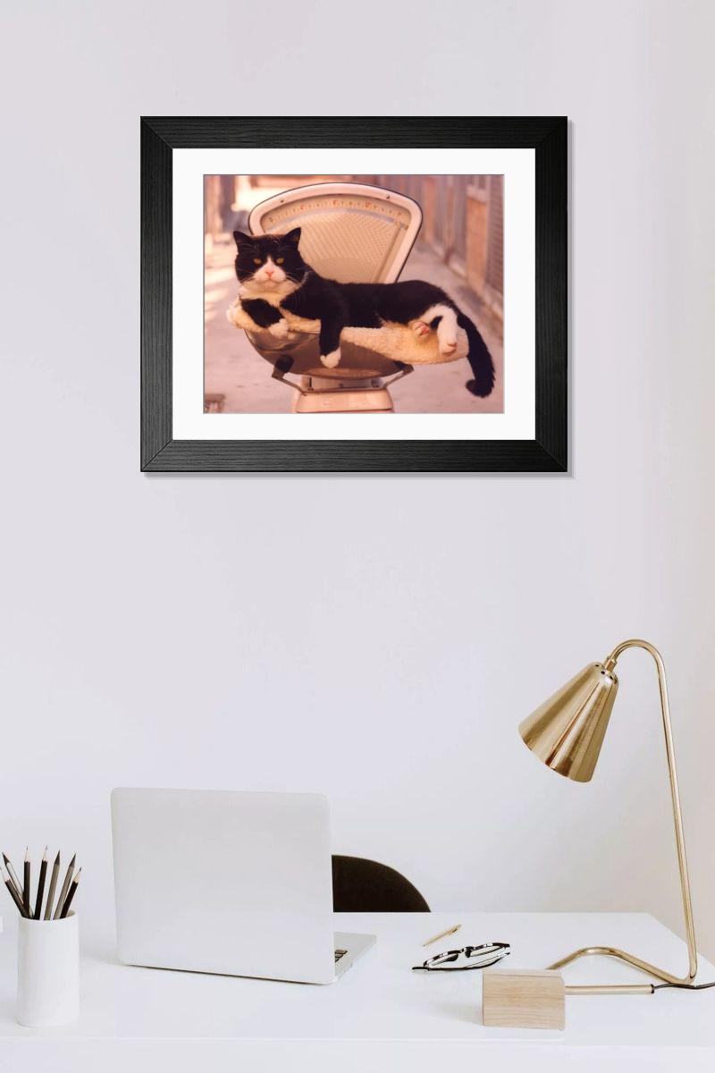 Shown hanging in a room: Modern 14"x12" (36x31cm)