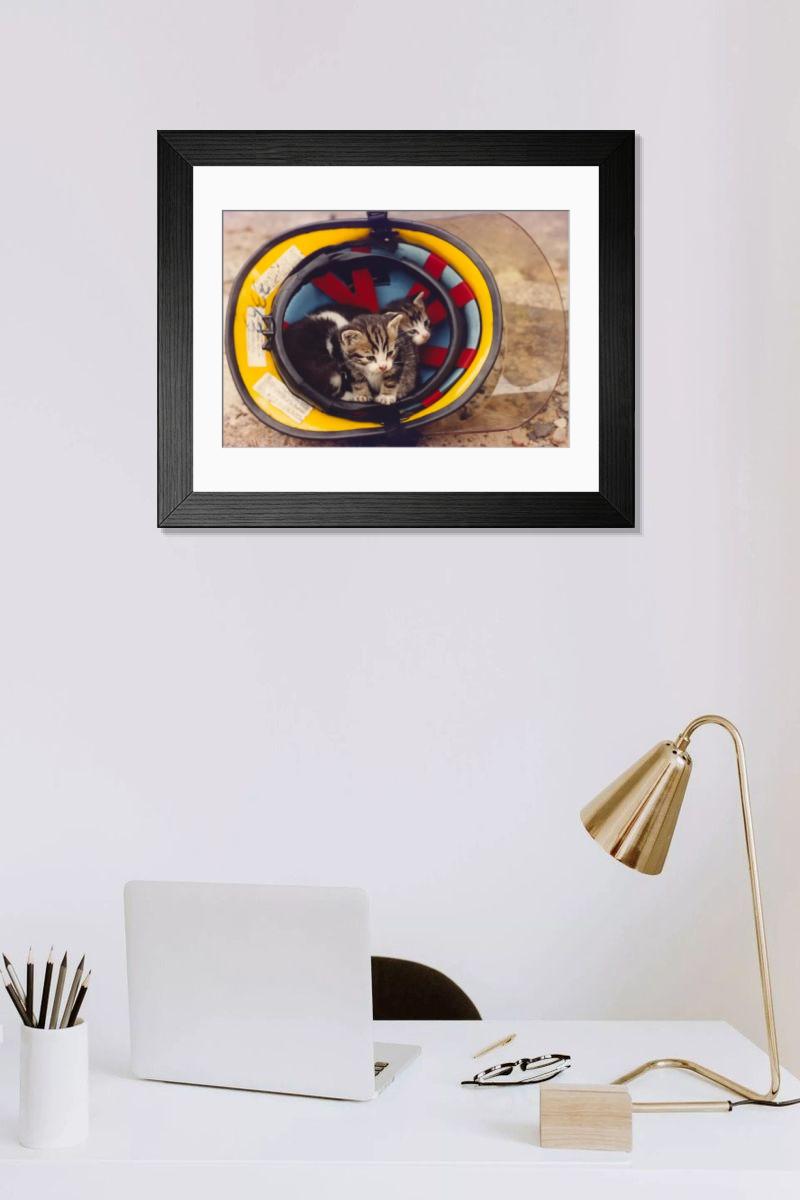 Shown hanging in a room: Modern 14"x12" (36x31cm)