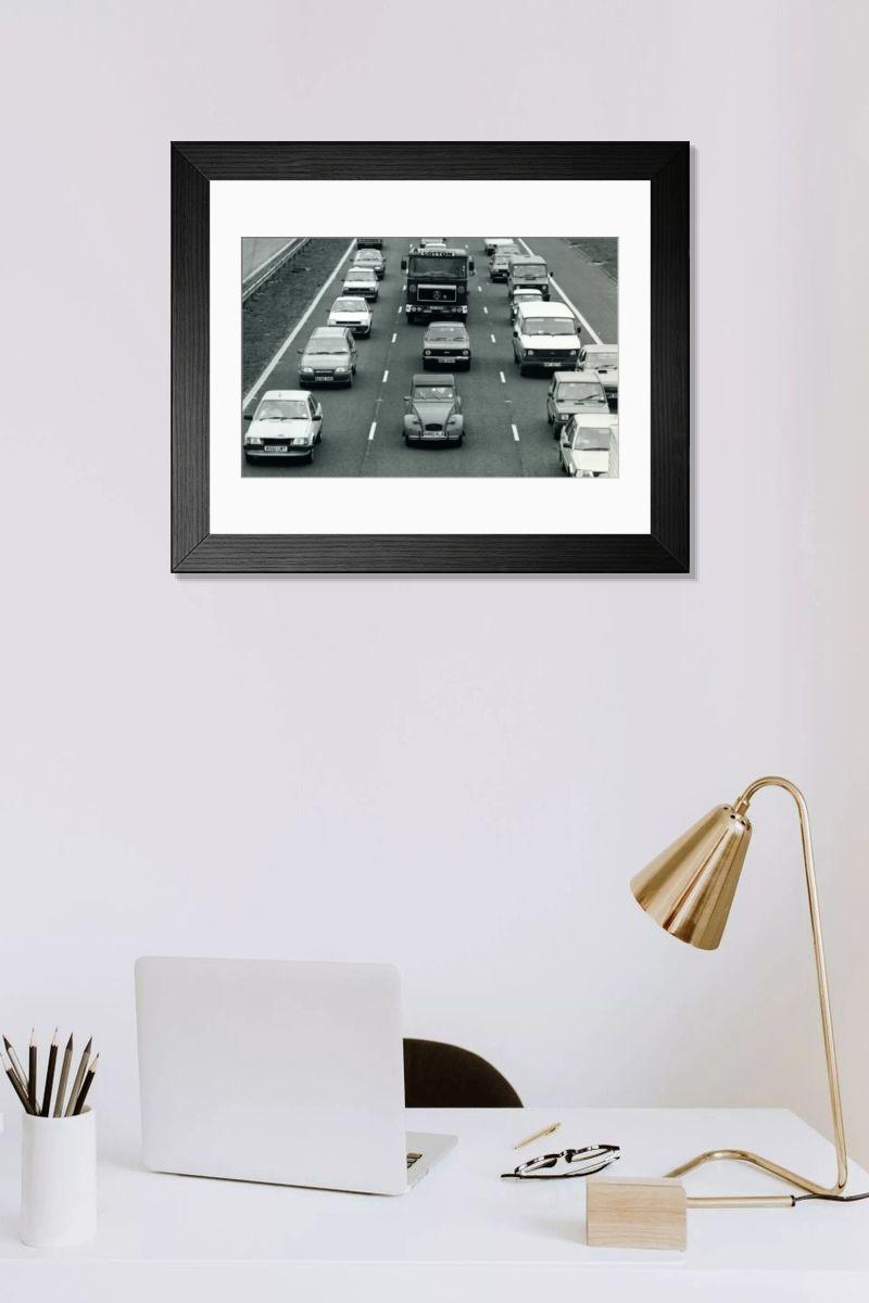 Shown hanging in a room: Modern 14"x12" (36x31cm)