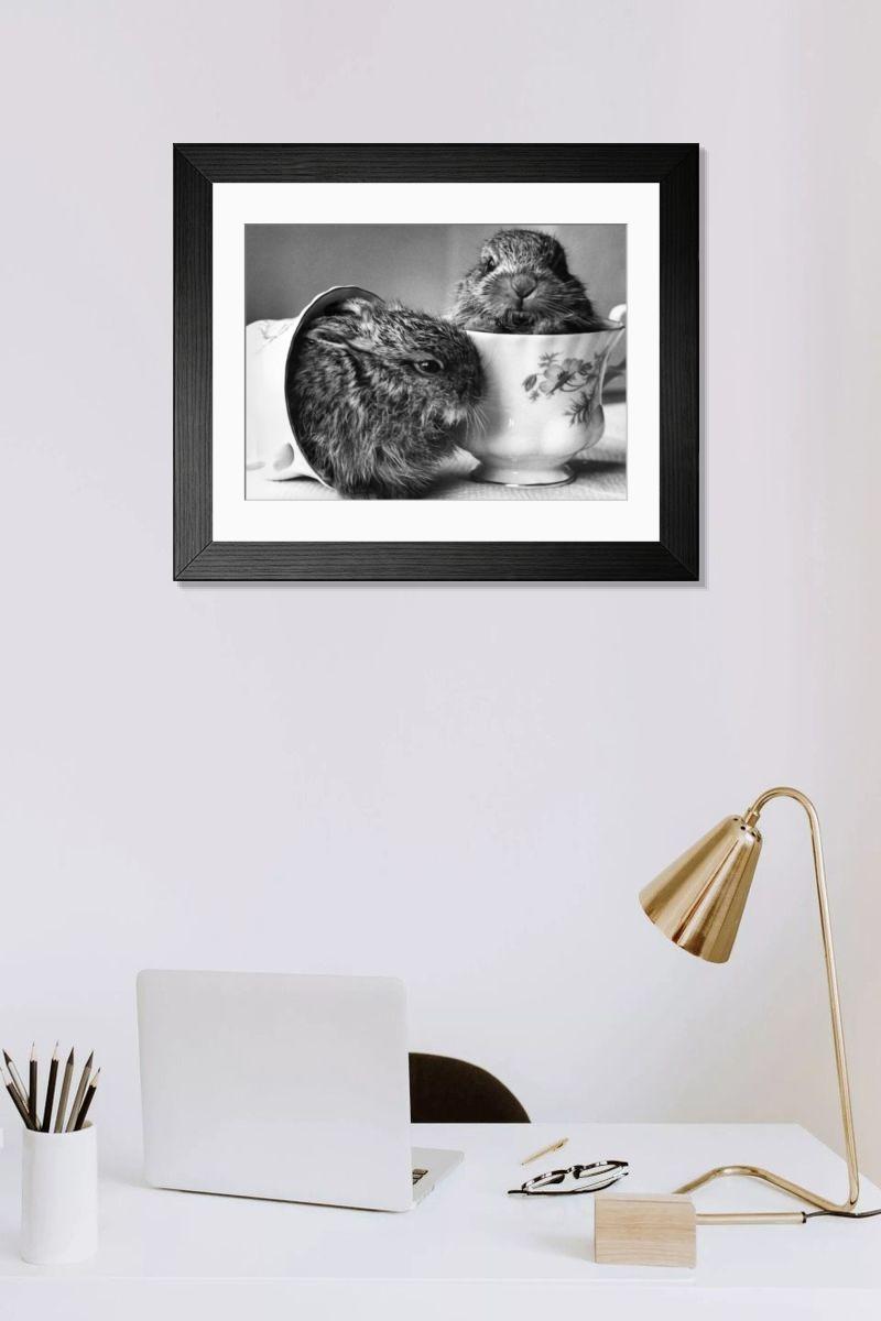 Shown hanging in a room: Modern 14"x12" (36x31cm)