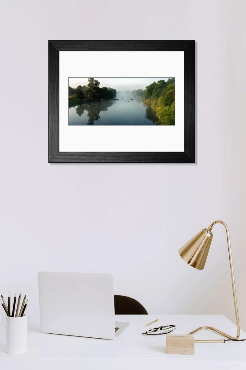 Shown hanging in a room: Modern 14"x12" (36x31cm)
