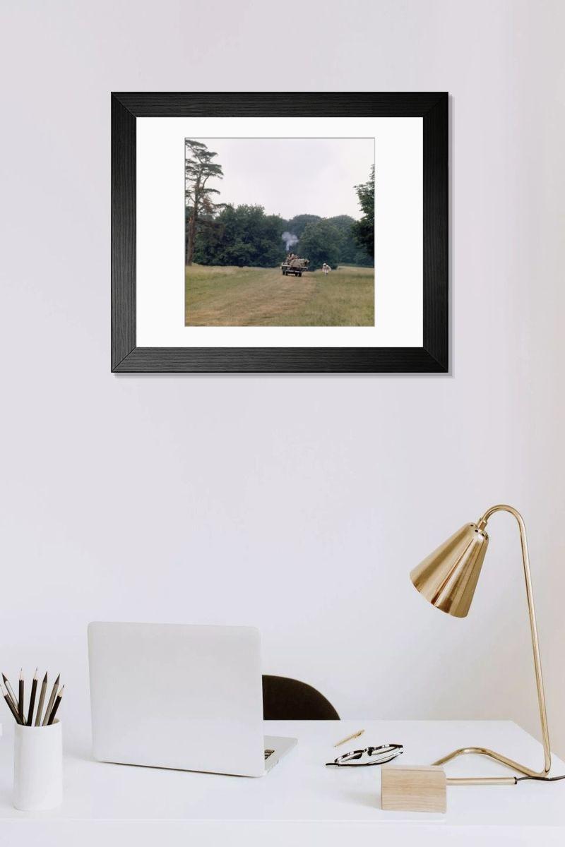 Shown hanging in a room: Modern 14"x12" (36x31cm)