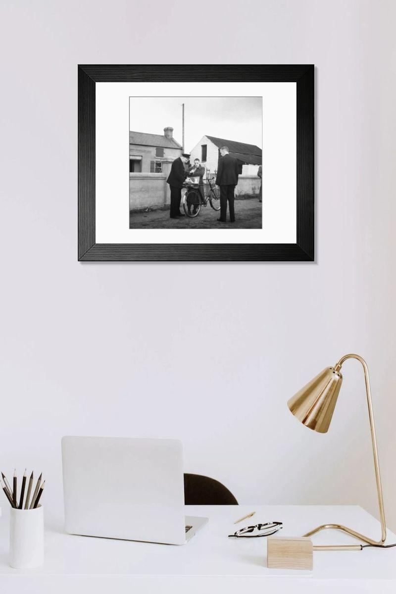 Shown hanging in a room: Modern 14"x12" (36x31cm)