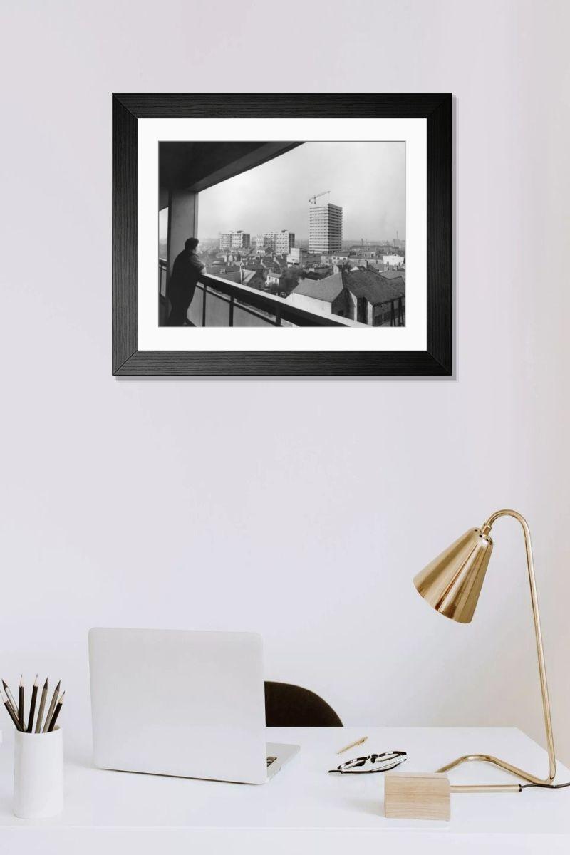 Shown hanging in a room: Modern 14"x12" (36x31cm)