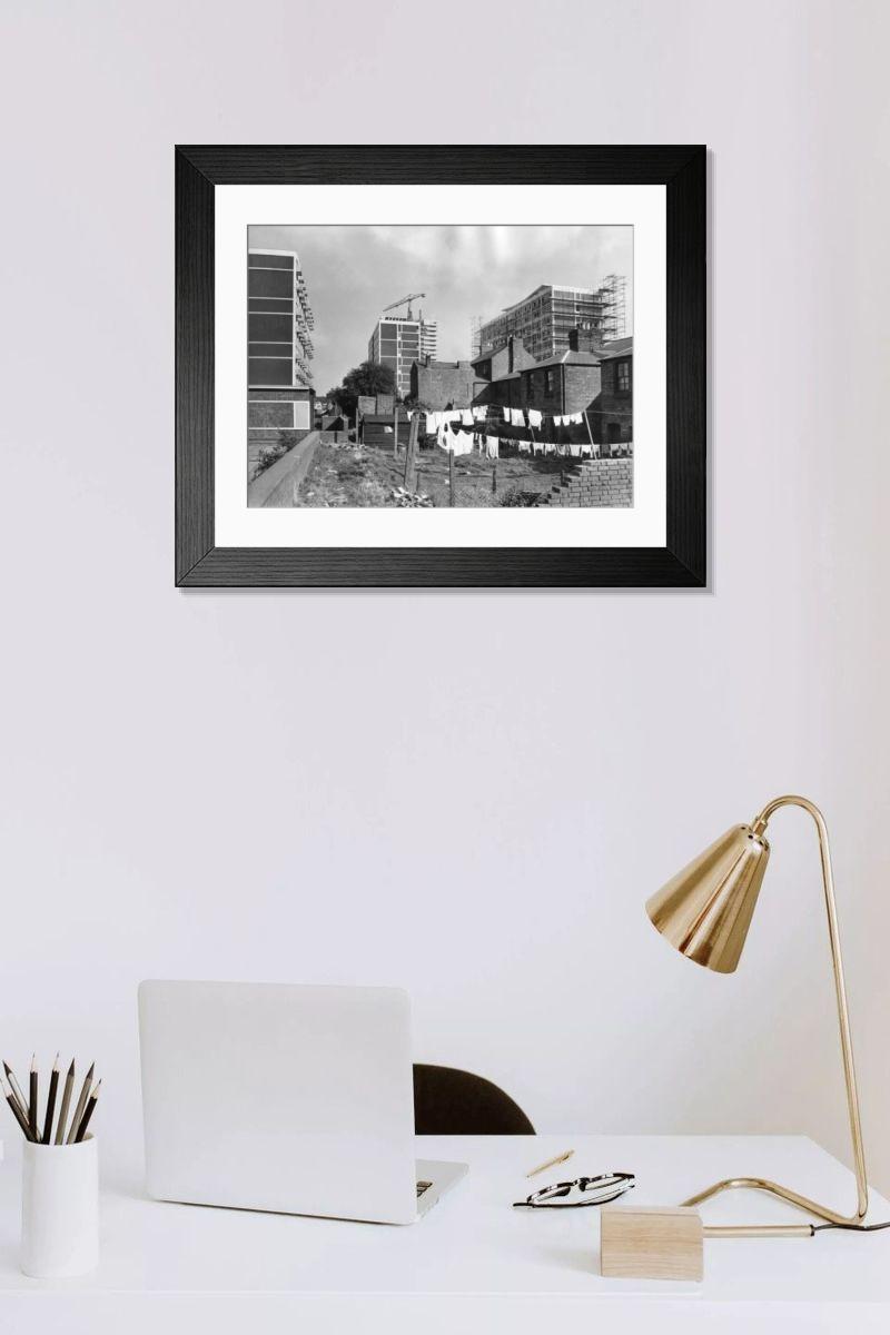Shown hanging in a room: Modern 14"x12" (36x31cm)