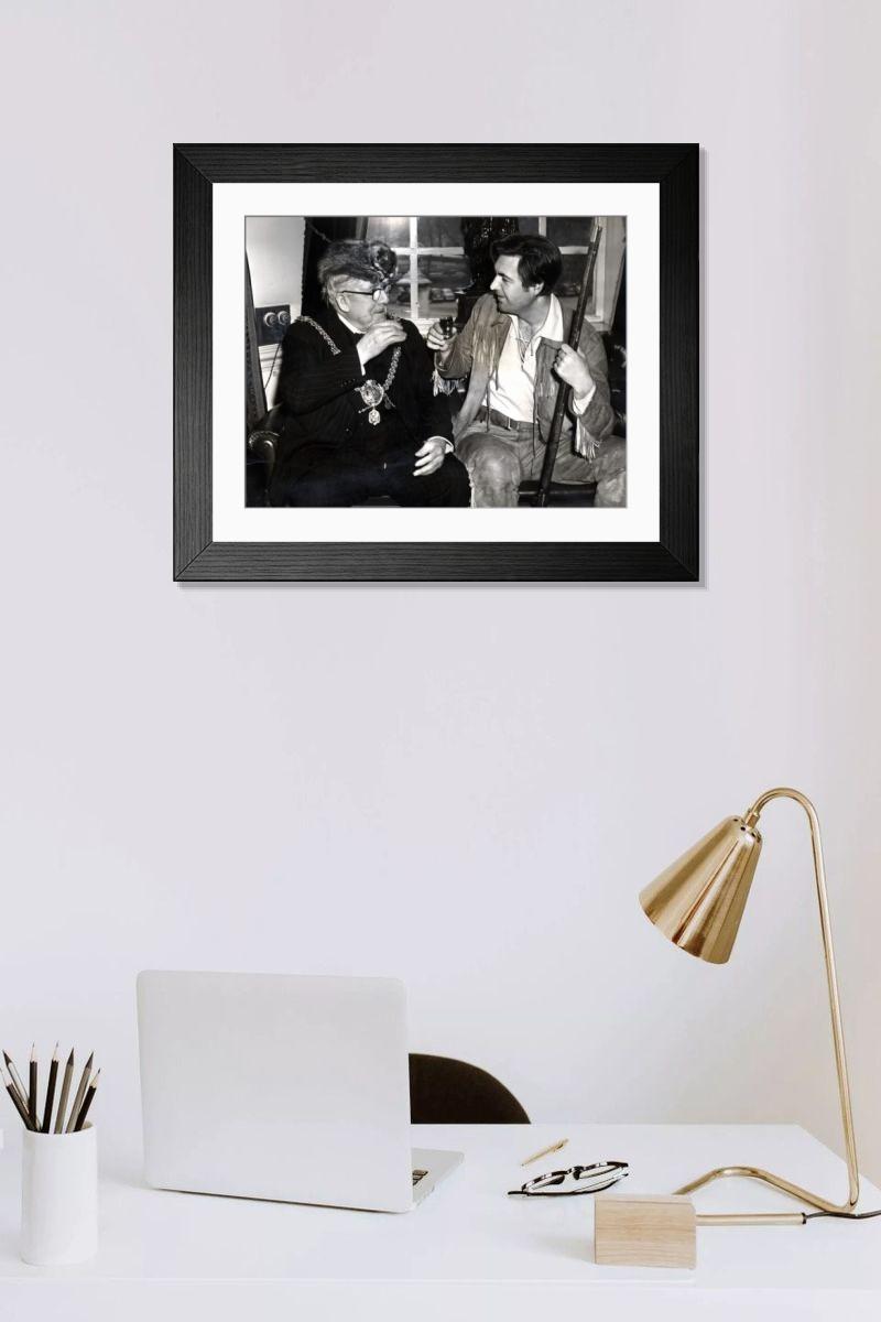 Shown hanging in a room: Modern 14"x12" (36x31cm)
