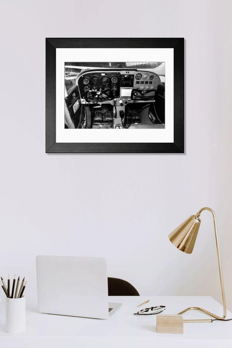 Shown hanging in a room: Modern 14"x12" (36x31cm)