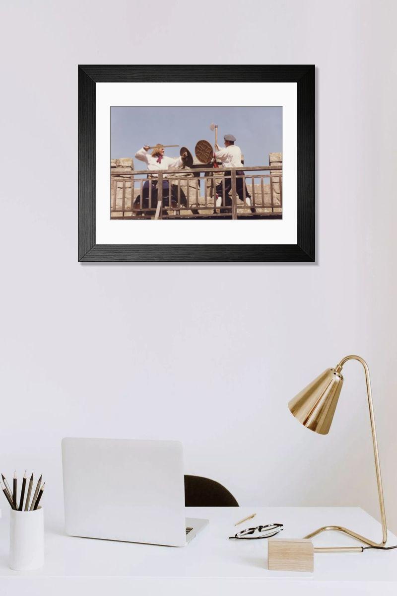 Shown hanging in a room: Modern 14"x12" (36x31cm)