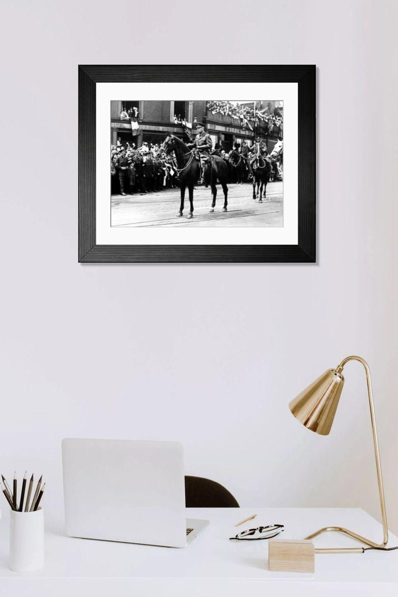 Shown hanging in a room: Modern 14"x12" (36x31cm)