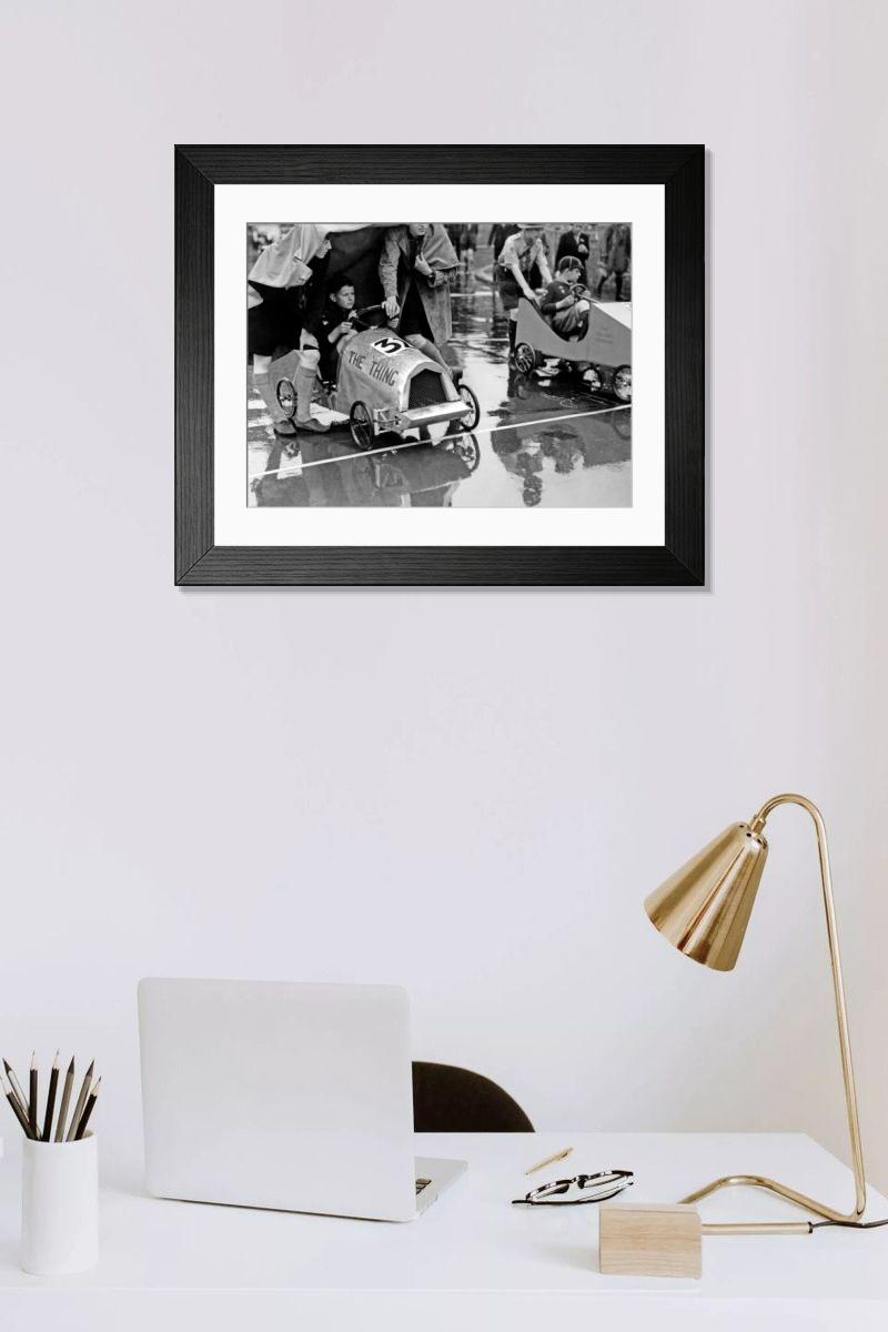 Shown hanging in a room: Modern 14"x12" (36x31cm)