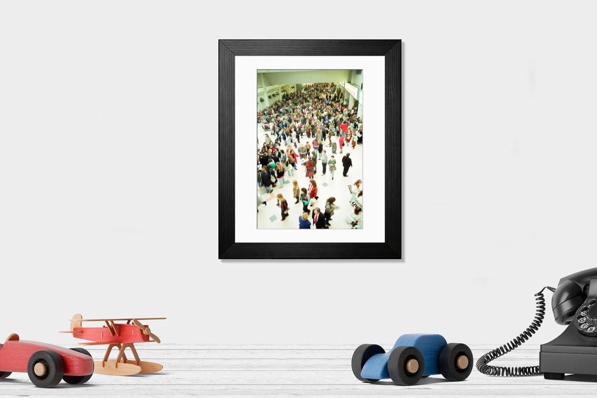 Shown hanging in a room: Modern 14"x12" (36x31cm)