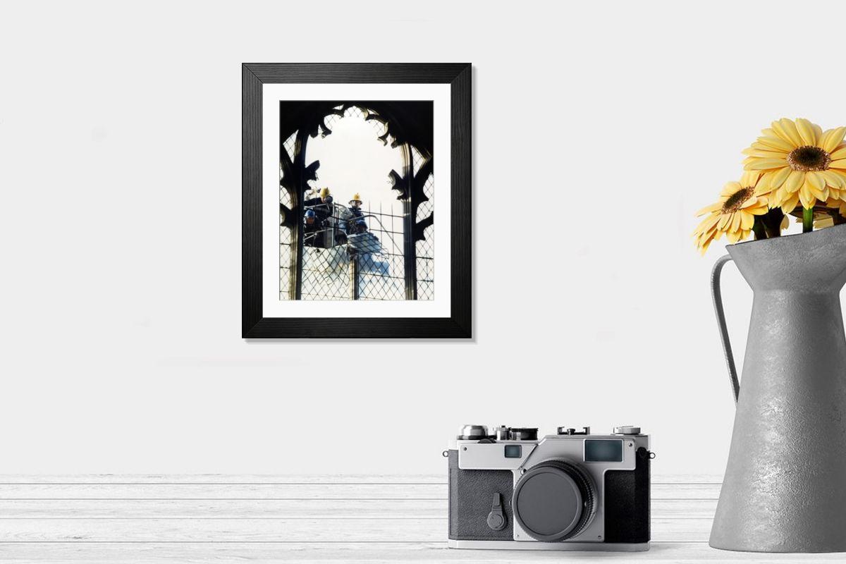 Shown hanging in a room: Modern 14"x12" (36x31cm)