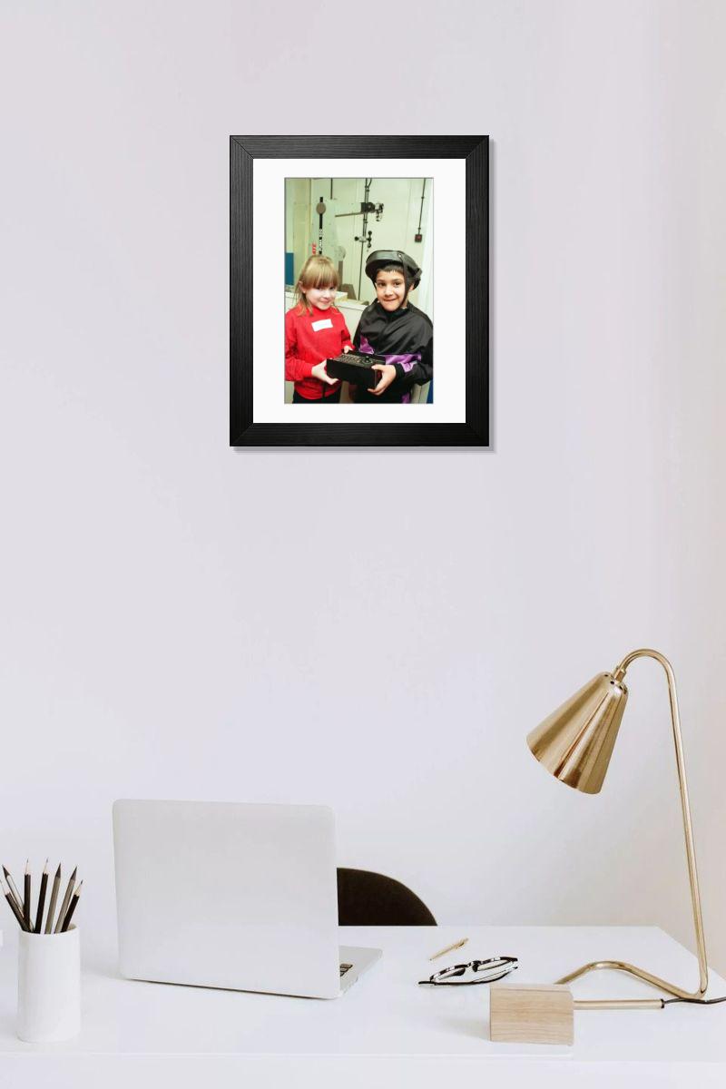 Shown hanging in a room: Modern 14"x12" (36x31cm)