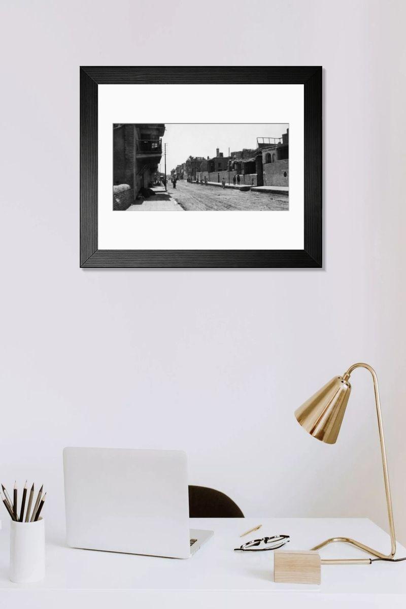 Shown hanging in a room: Modern 14"x12" (36x31cm)