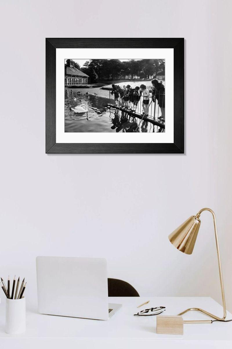 Shown hanging in a room: Modern 14"x12" (36x31cm)