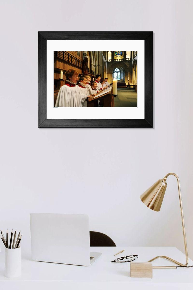 Shown hanging in a room: Modern 14"x12" (36x31cm)