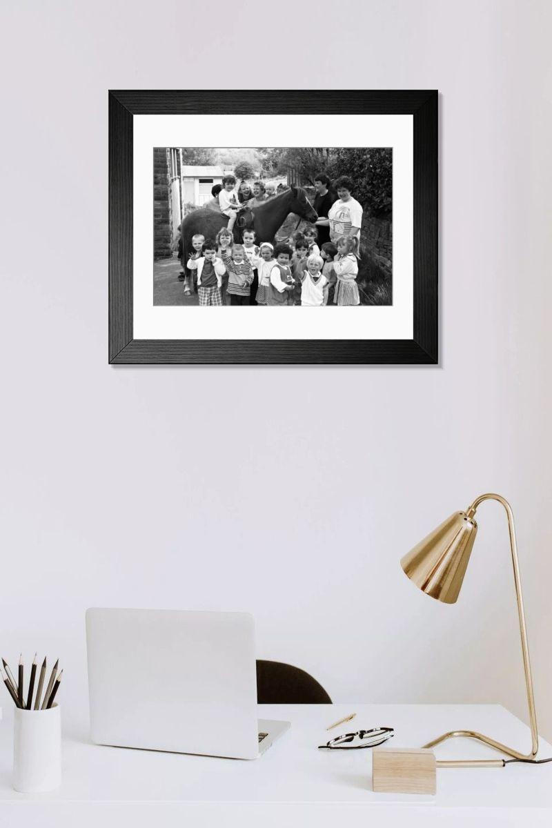 Shown hanging in a room: Modern 14"x12" (36x31cm)