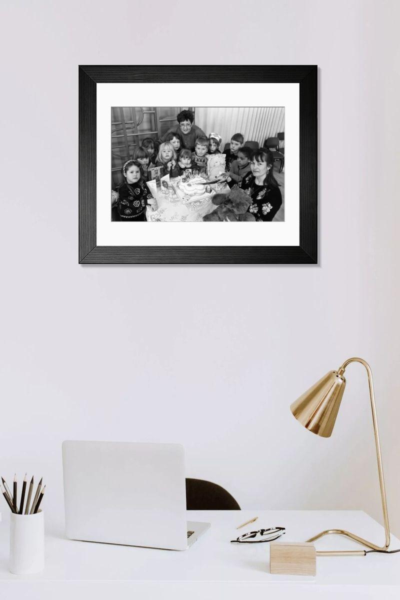 Shown hanging in a room: Modern 14"x12" (36x31cm)
