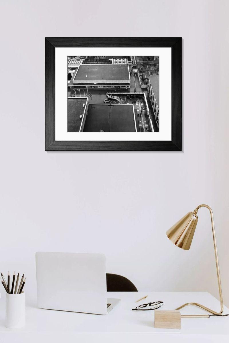 Shown hanging in a room: Modern 14"x12" (36x31cm)