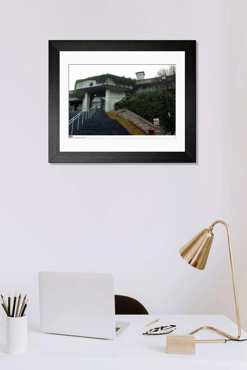 Shown hanging in a room: Modern 14"x12" (36x31cm)