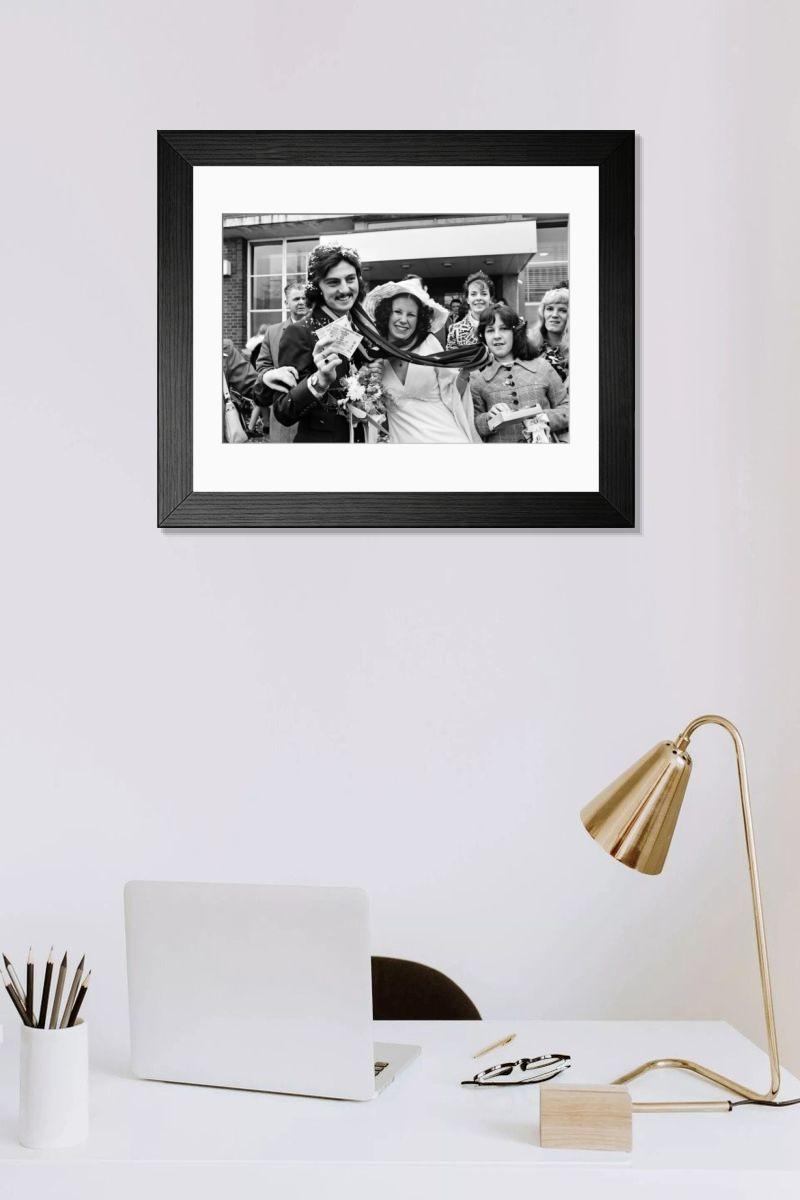 Shown hanging in a room: Modern 14"x12" (36x31cm)