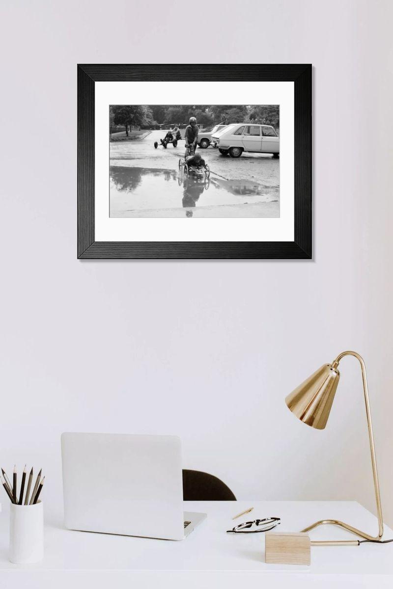 Shown hanging in a room: Modern 14"x12" (36x31cm)