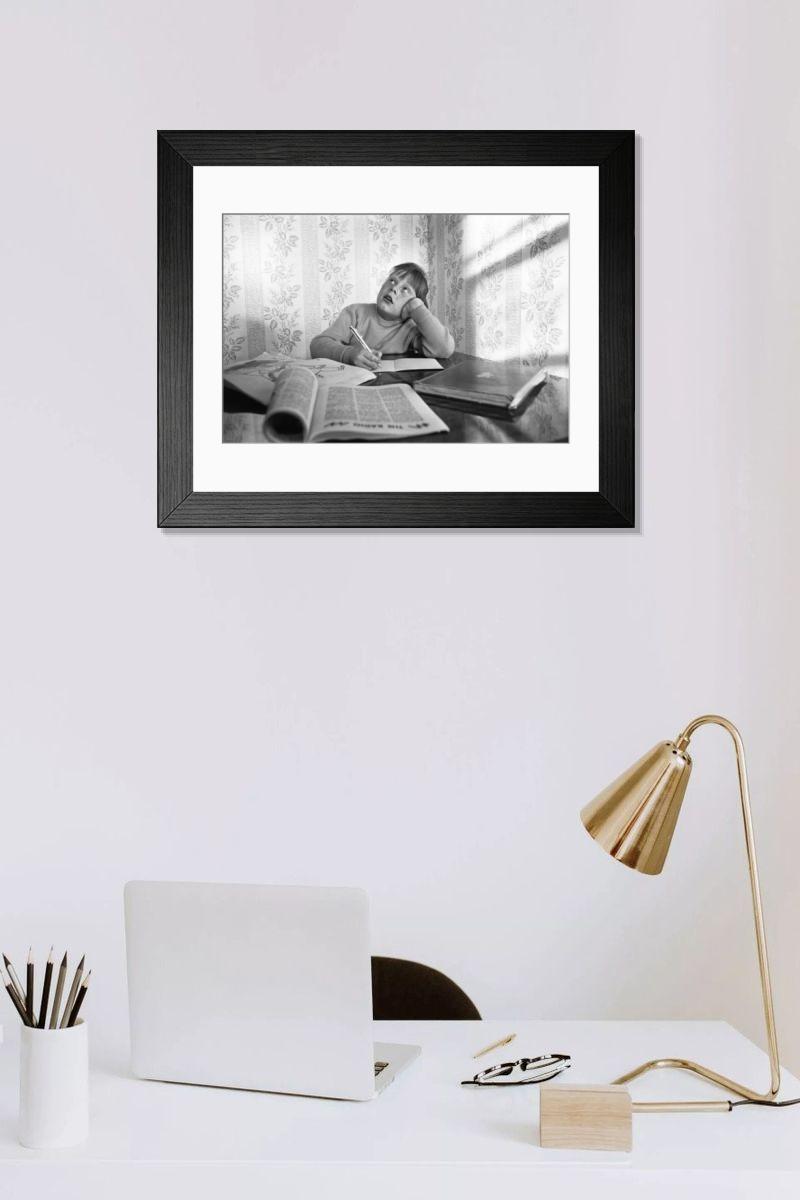 Shown hanging in a room: Modern 14"x12" (36x31cm)