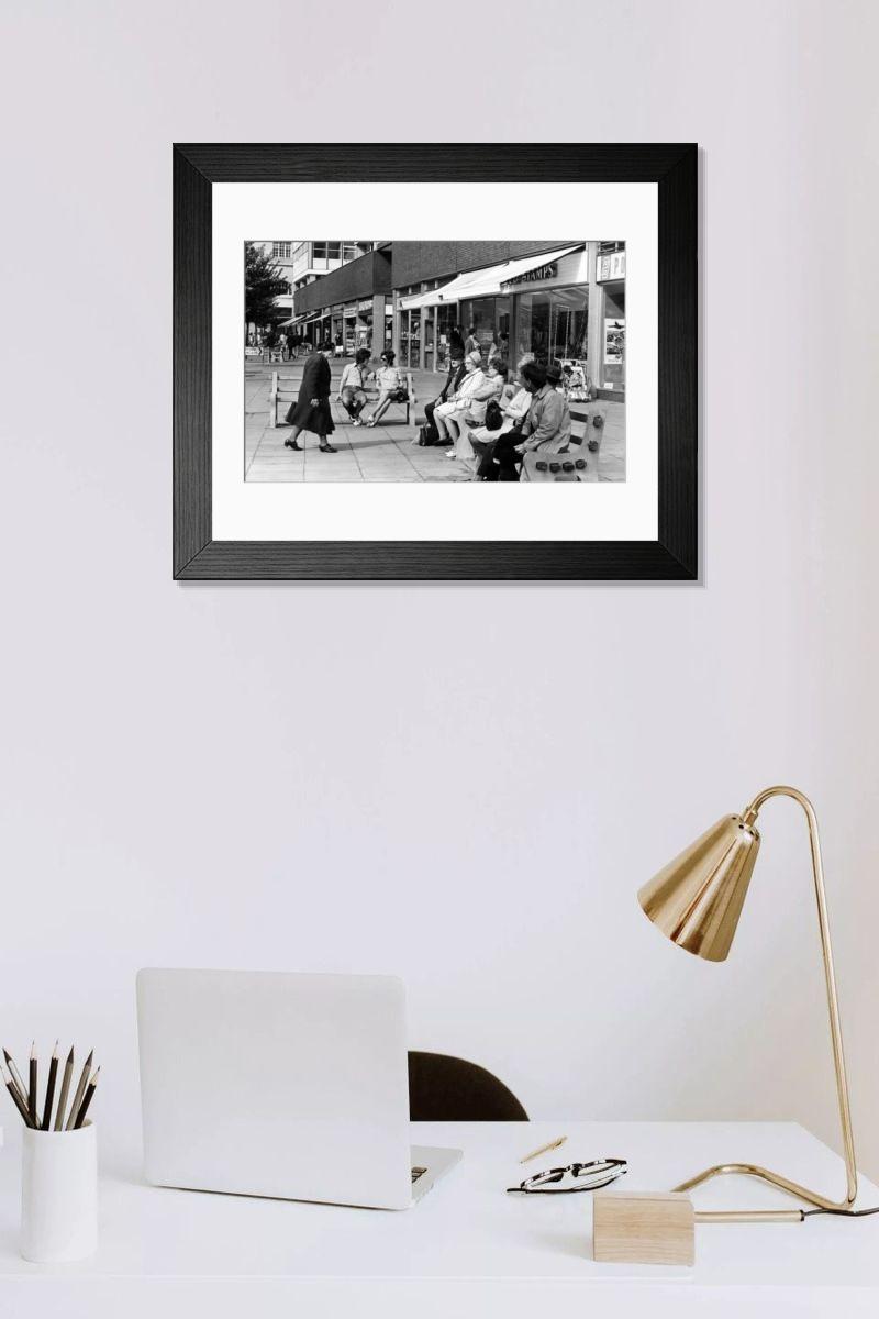 Shown hanging in a room: Modern 14"x12" (36x31cm)