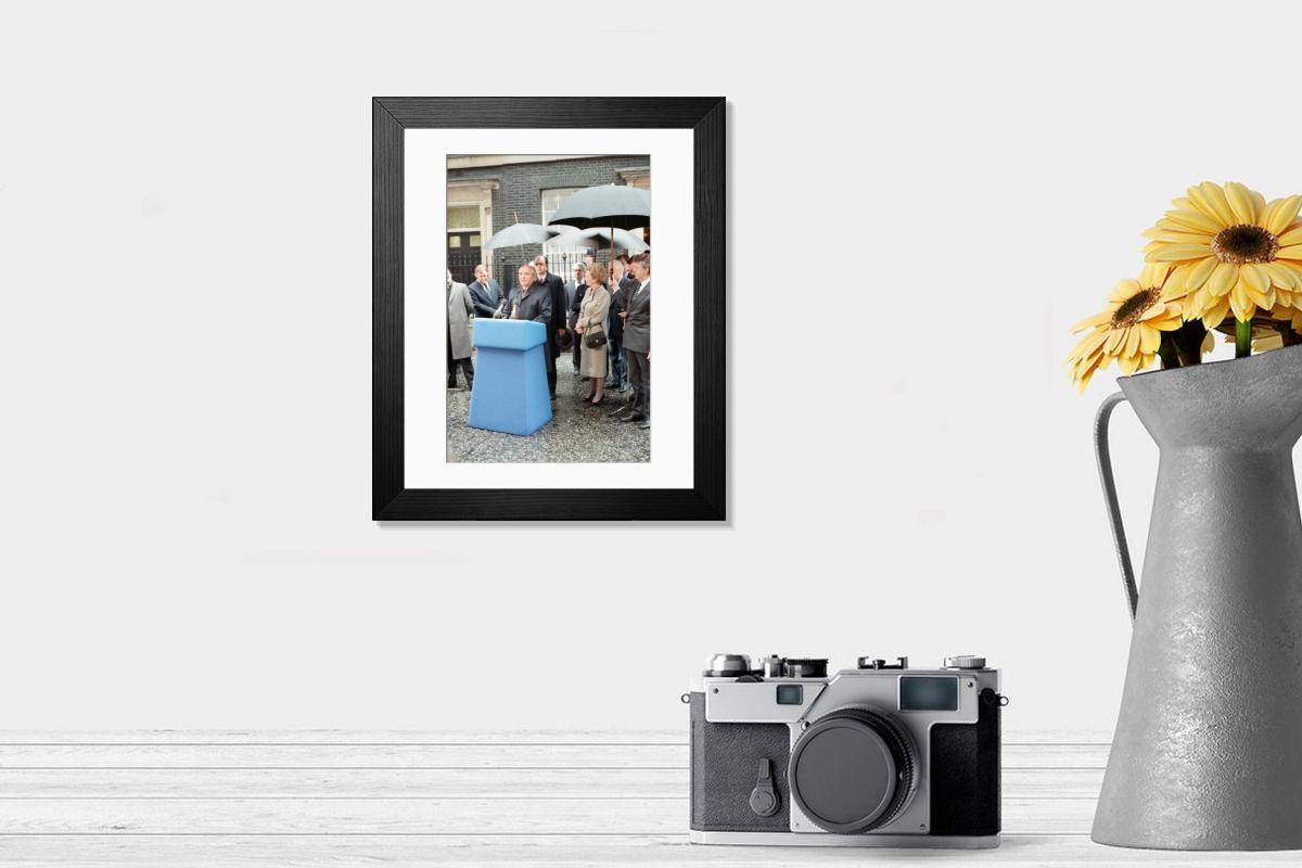 Shown hanging in a room: Modern 14"x12" (36x31cm)