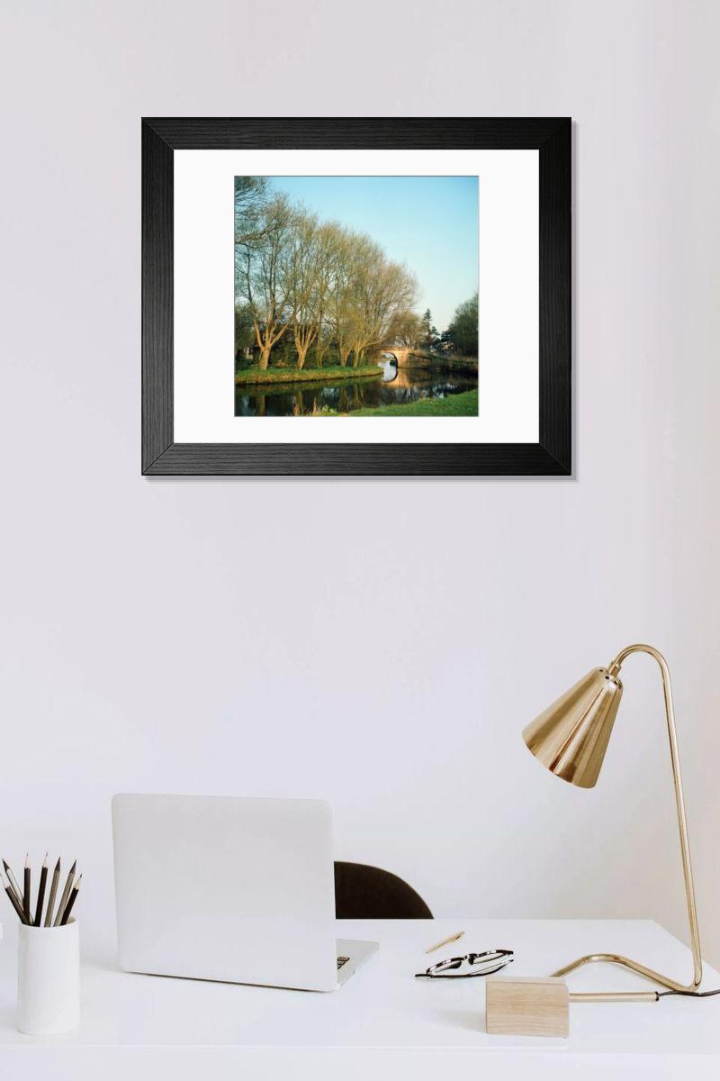 Shown hanging in a room: Modern 14"x12" (36x31cm)