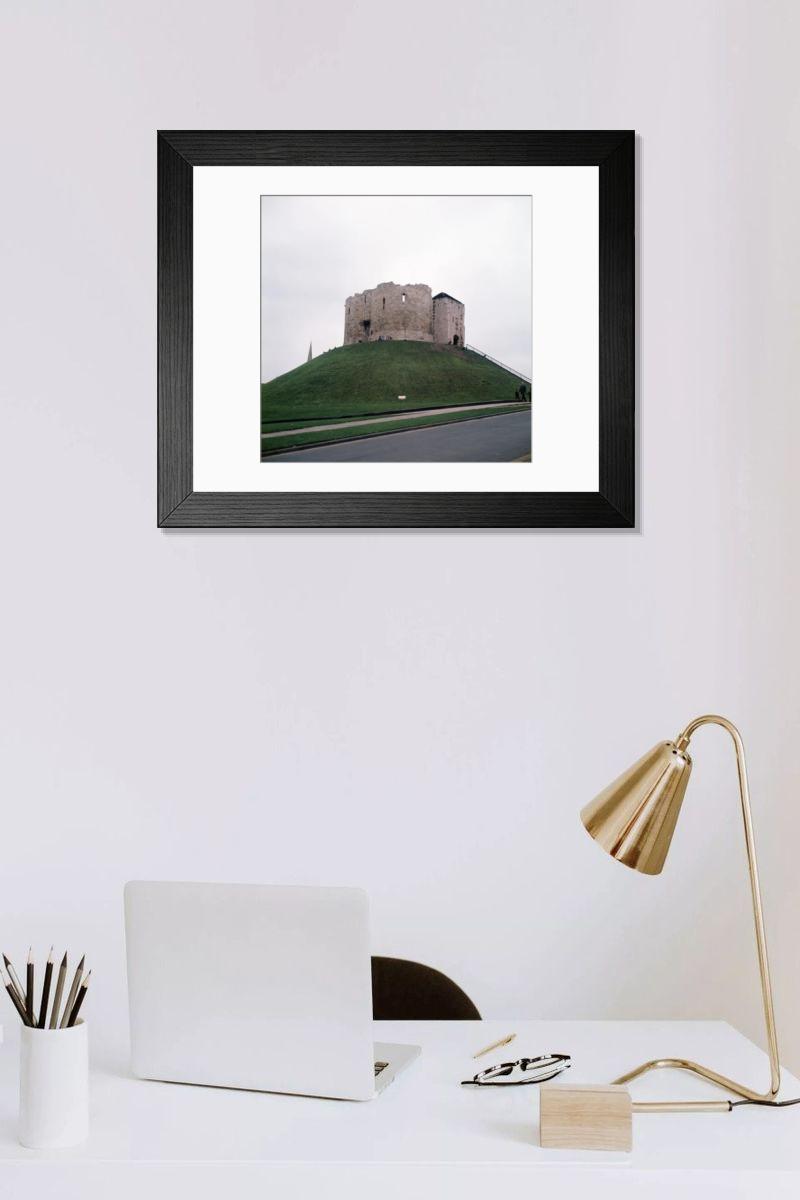 Shown hanging in a room: Modern 14"x12" (36x31cm)